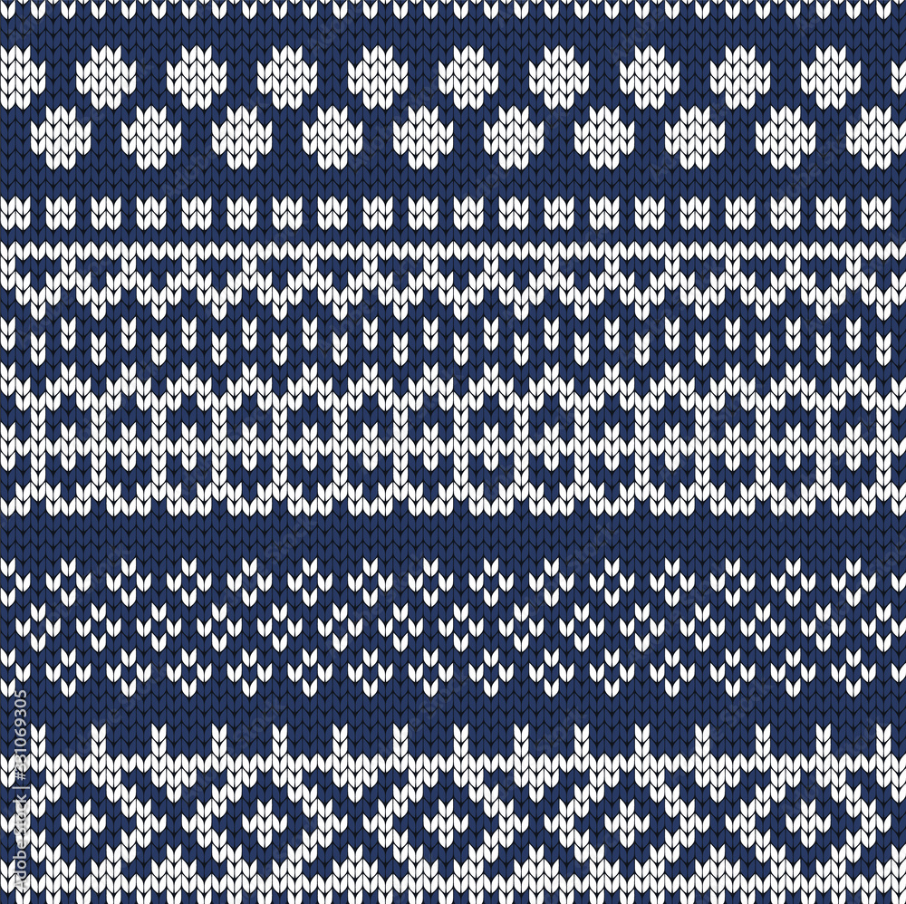 Vector seamless fair isle pattern Vector seamless fair isle pattern