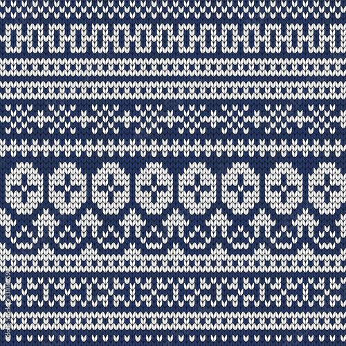 Seamless abstract knitted fair isle pattern