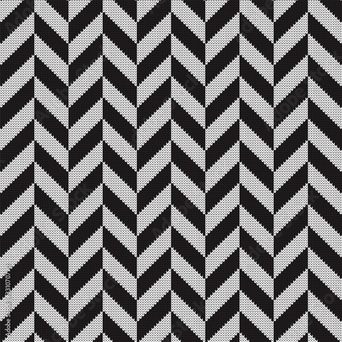 Seamless vector classic pattern herringbone style photo