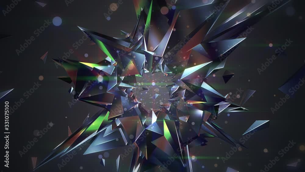 揺らめく宝石のアブストラクト - ダイヤモンド_2 vídeo de Stock | Adobe Stock
