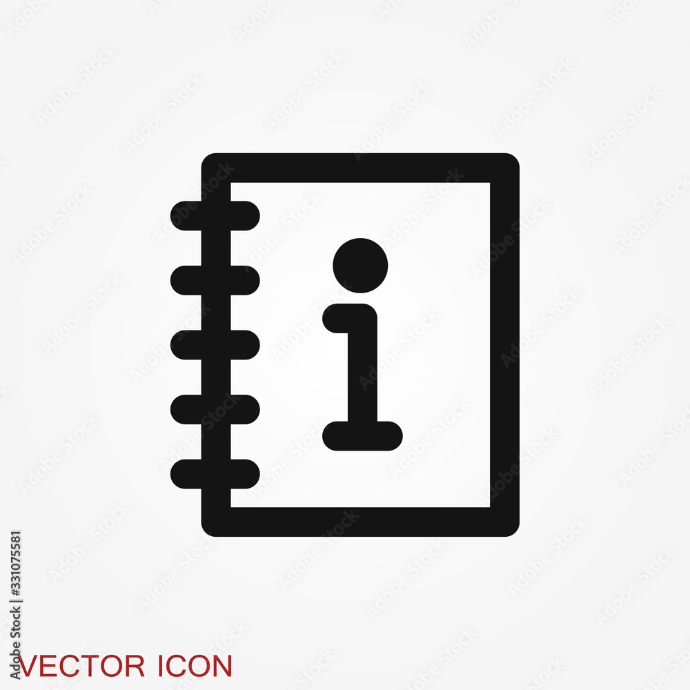Information icon, vector symbol used for assistance and tourism Information icon, vector symbol used for assistance and tourism