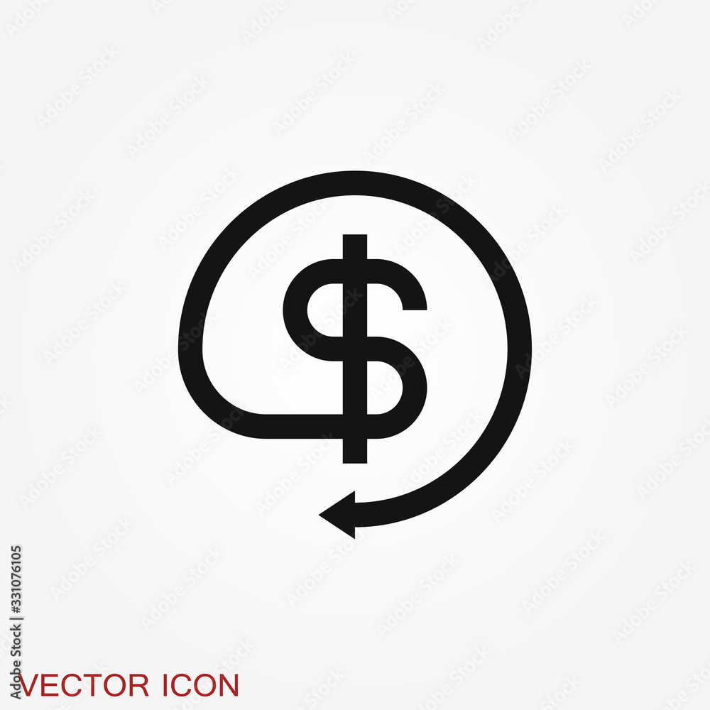 Investments icon. Graph growth graphics vector icon isolated on background Investments icon. Graph growth graphics vector icon isolated on background