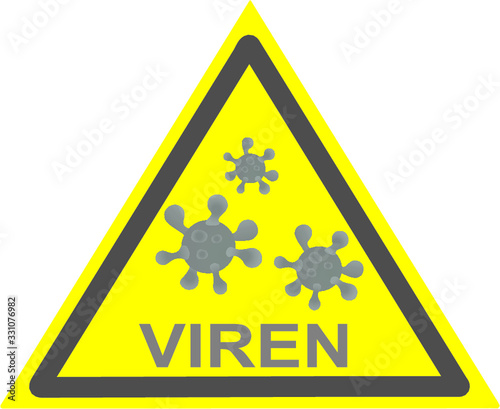 Schild Viren