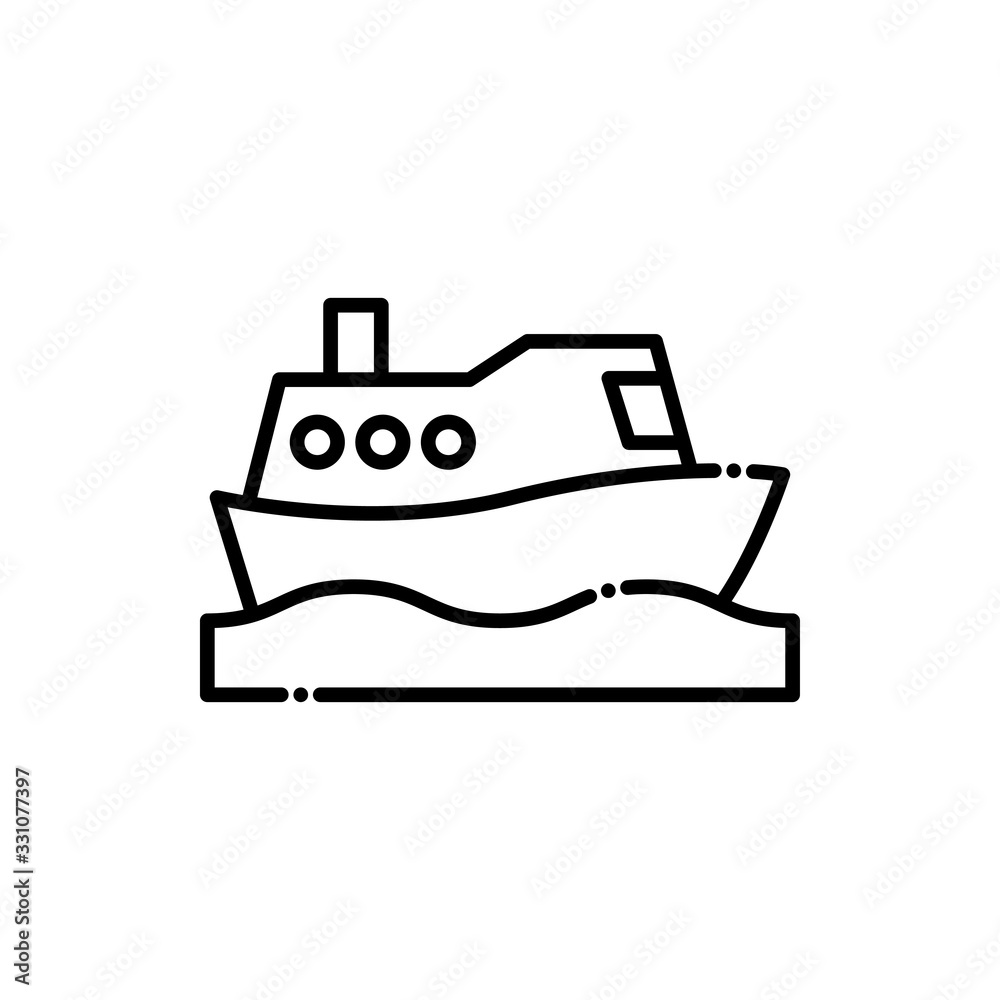 Shipping Vector Icon Line style illustration. Shipping Vector Icon Line style illustration.