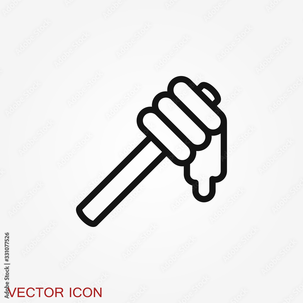 Jar vector icon with cap isolated on background. Honey symbol Jar vector icon with cap isolated on background. Honey symbol