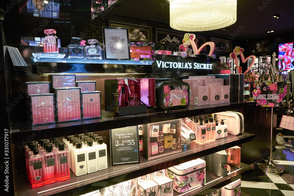 SINGAPORE CIRCA APRIL, 2019 goods on display at Victoria's Secret