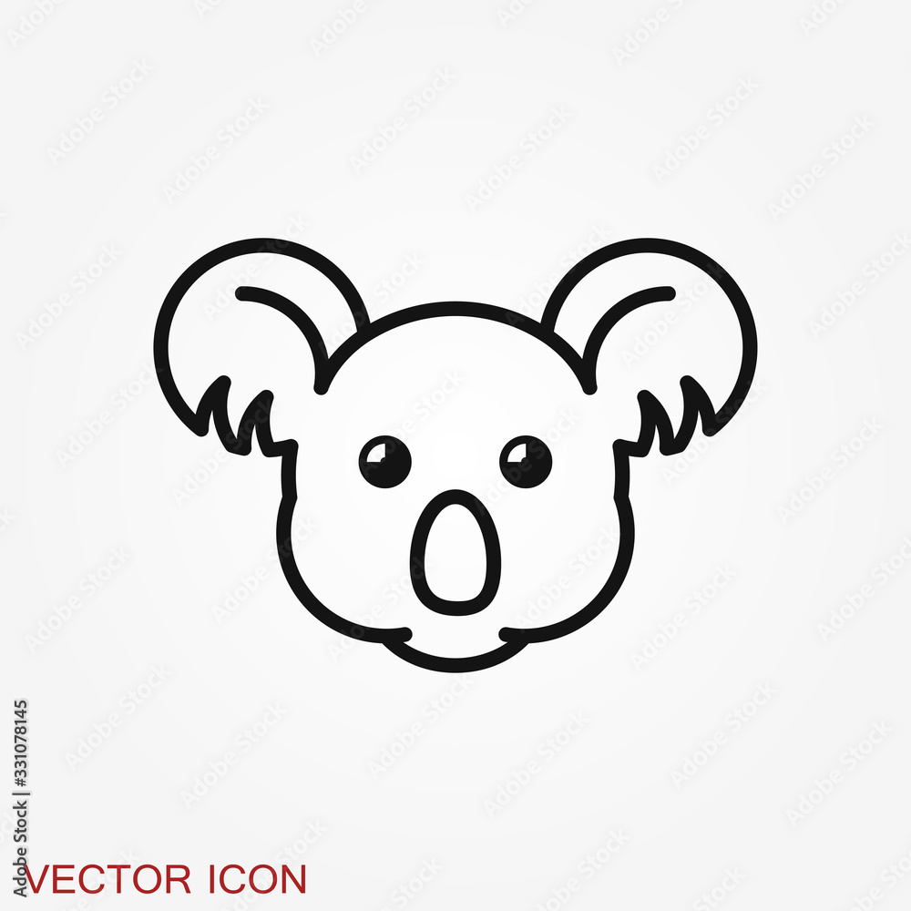 Koala bear icon animal symbol, logo, symbol Koala bear icon animal symbol, logo, symbol