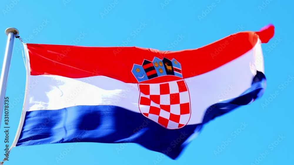 he national flag of Croatia