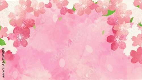 花びら　桜　ピンク　春　パーティクル　光　CG背景　キラキラ　アニメーション　ループ