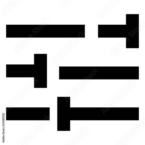 Wallpaper Mural Sound bars icon. Multimedia mixer icon. Media player equalizer sign. Torontodigital.ca