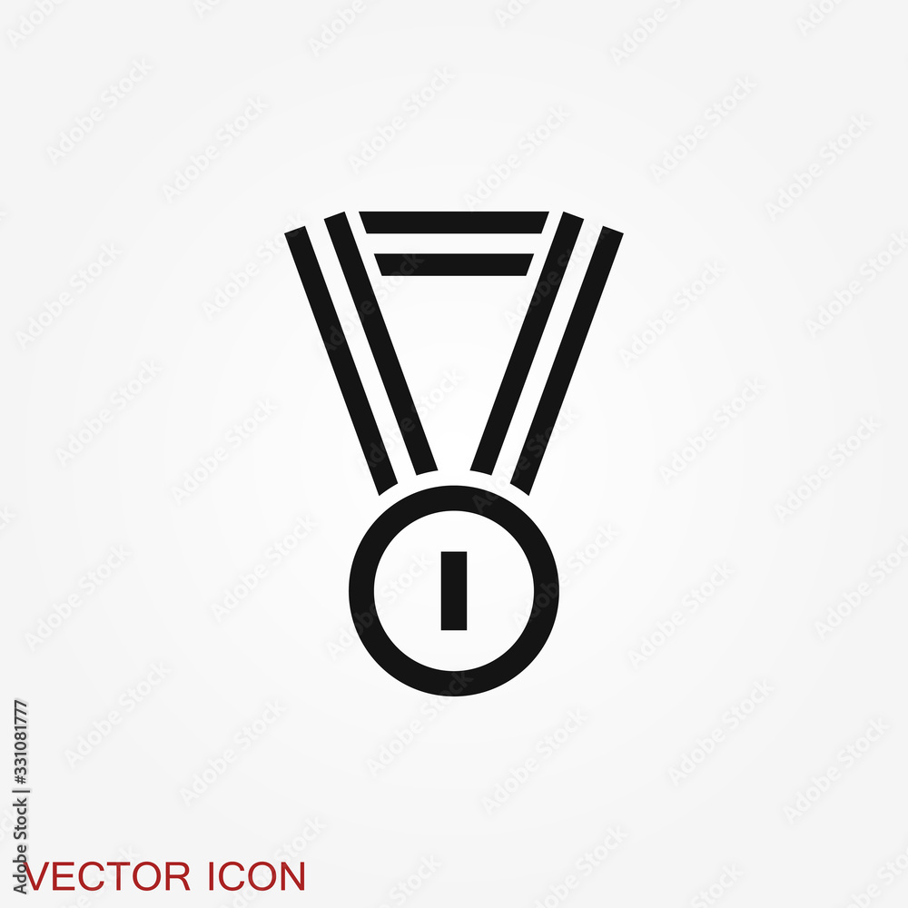 Medal icon isolated on background. Vector illustration. Medal icon isolated on background. Vector illustration.