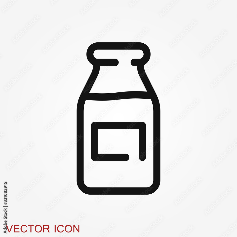 Milk icon, symbols for fresh natural food design Milk icon, symbols for fresh natural food design