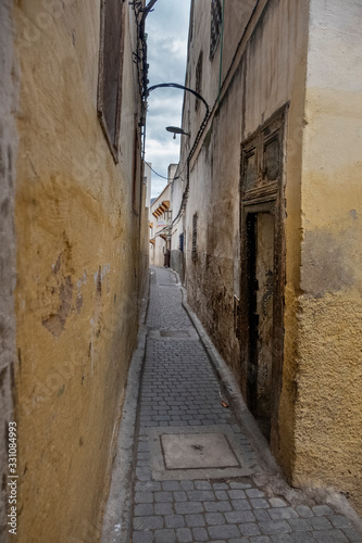 Alley in Old Town of Fes, Morocco