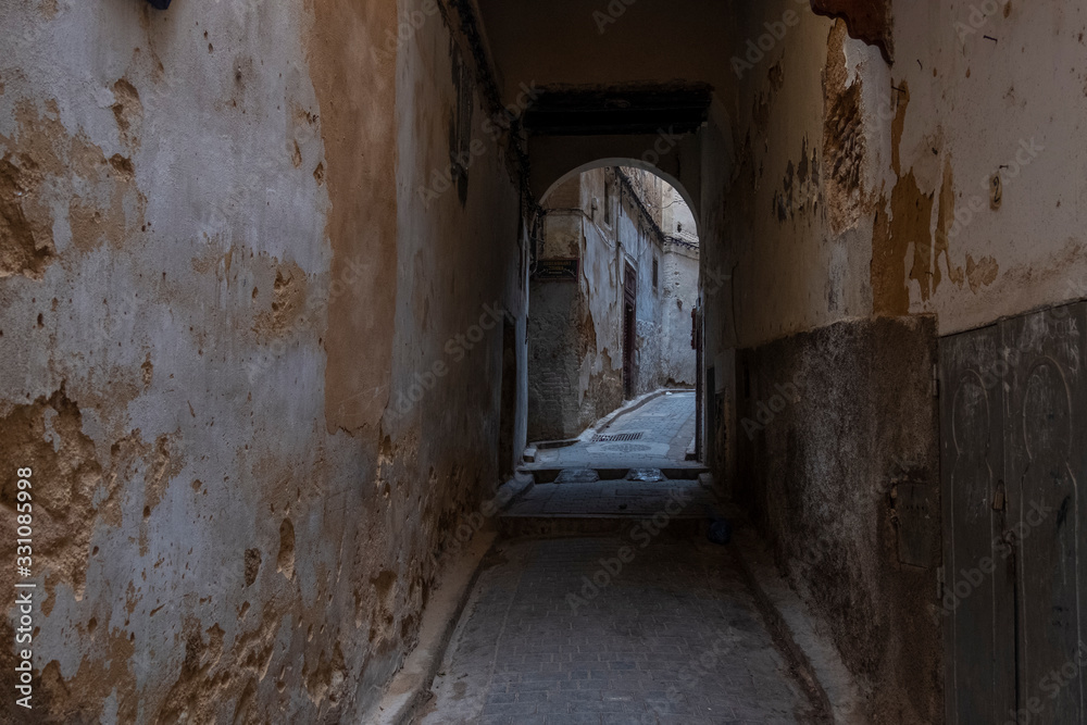 Dark Passageway, Medina, Fes, Morocco