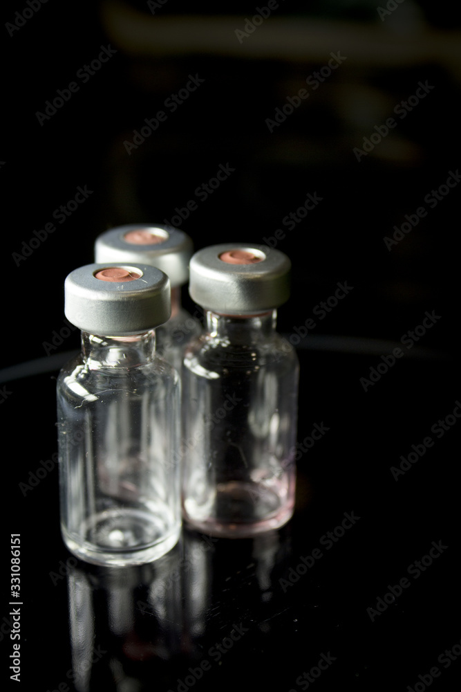 Vaccine vials against virus