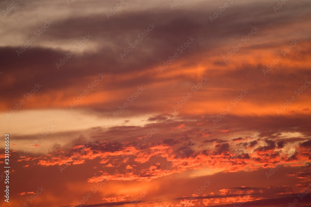 Orange Sunset Twilight Overlay with Clouds Orange Sunset Twilight Overlay with Clouds