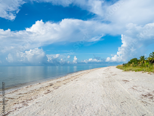Gulf of Mexico beach at Sanibel Island Lighthouse Beach Park on Sanibel Island Florida