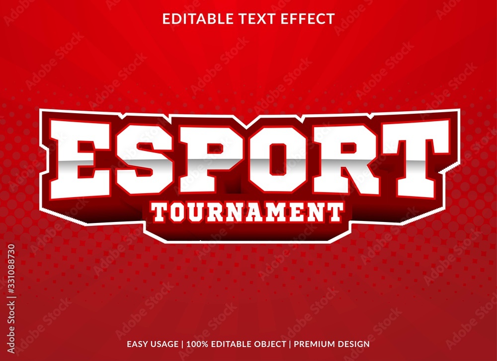 esport trounament text effect template with 3d style and bold font concept use for brand label and logotype sticker esport trounament text effect template with 3d style and bold font concept use for brand label and logotype sticker