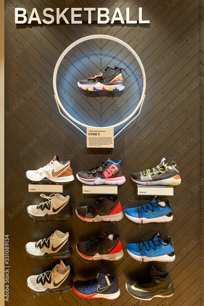 SINGAPORE - CIRCA APRIL, 2019: interior shot of Nike store in Jewel Changi  Airport. Stock Photo | Adobe Stock