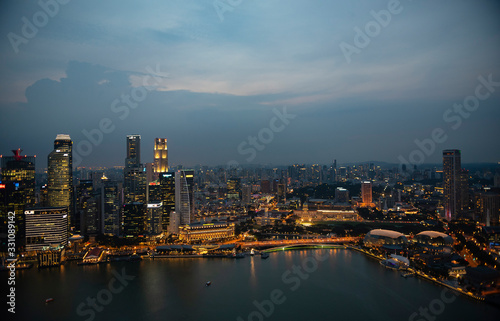 singapore skyline at night2