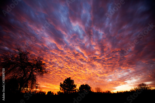 Christmas Morning Sunrise over the Plains