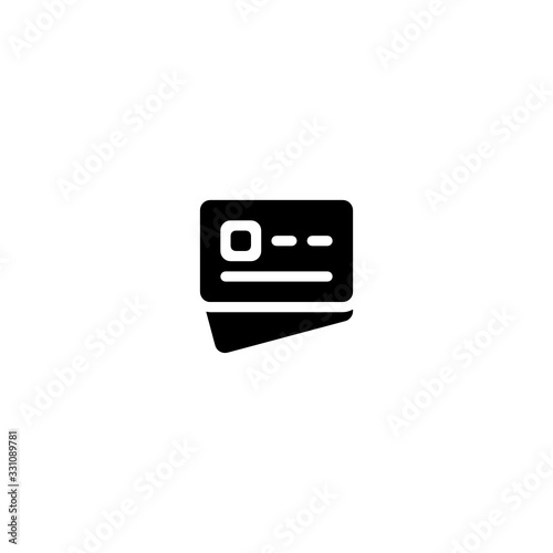 Debit or Credit Card Payment Icon, Logo, Vector