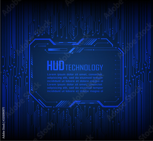 text box, HUD internet of things cyber technology,  Padlock security,