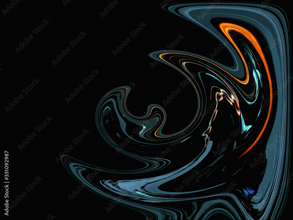 Original artistic abstract background. Spinning, turning around oil paint Original artistic abstract background. Spinning, turning around oil paint