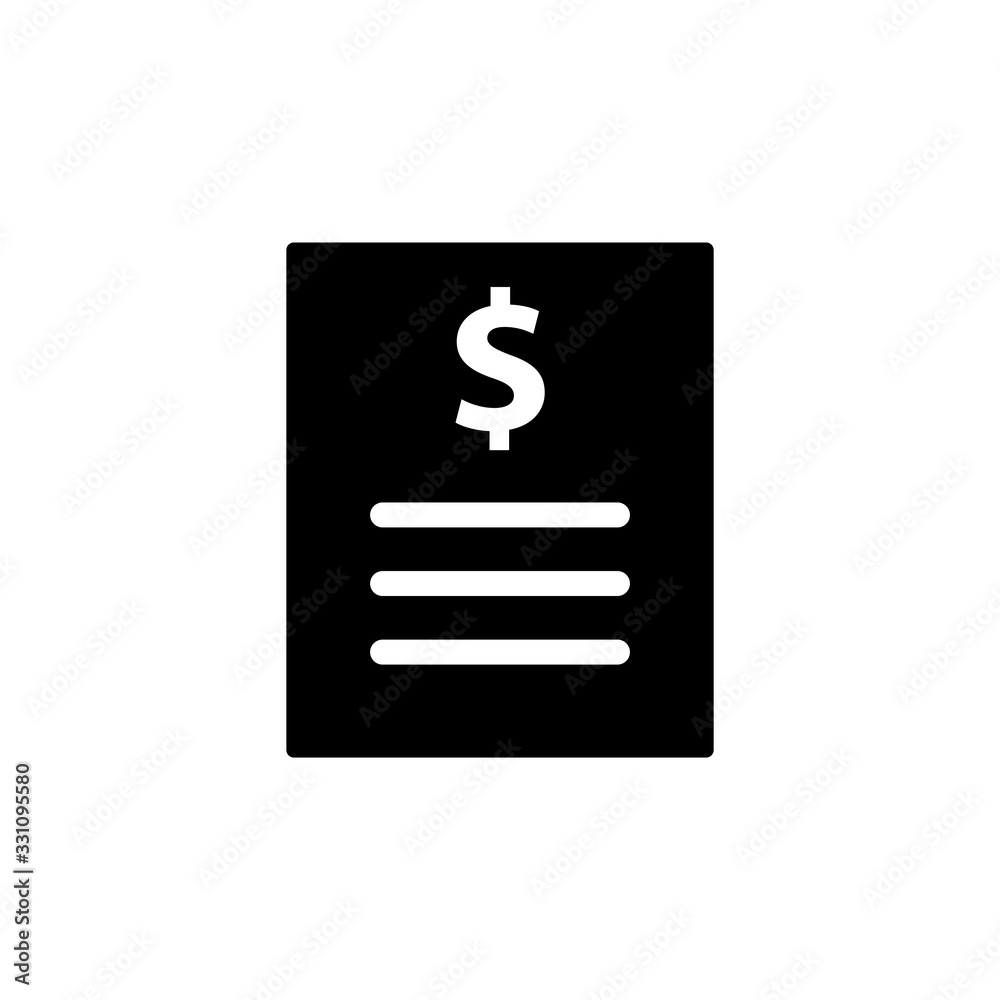 Vector illustration, bill icon design Vector illustration, bill icon design