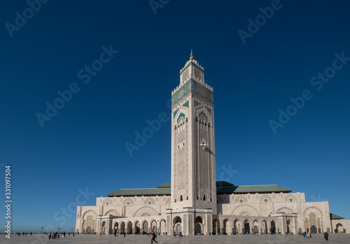Minaret, Hassan Mosque, Casablanca, Morocco
