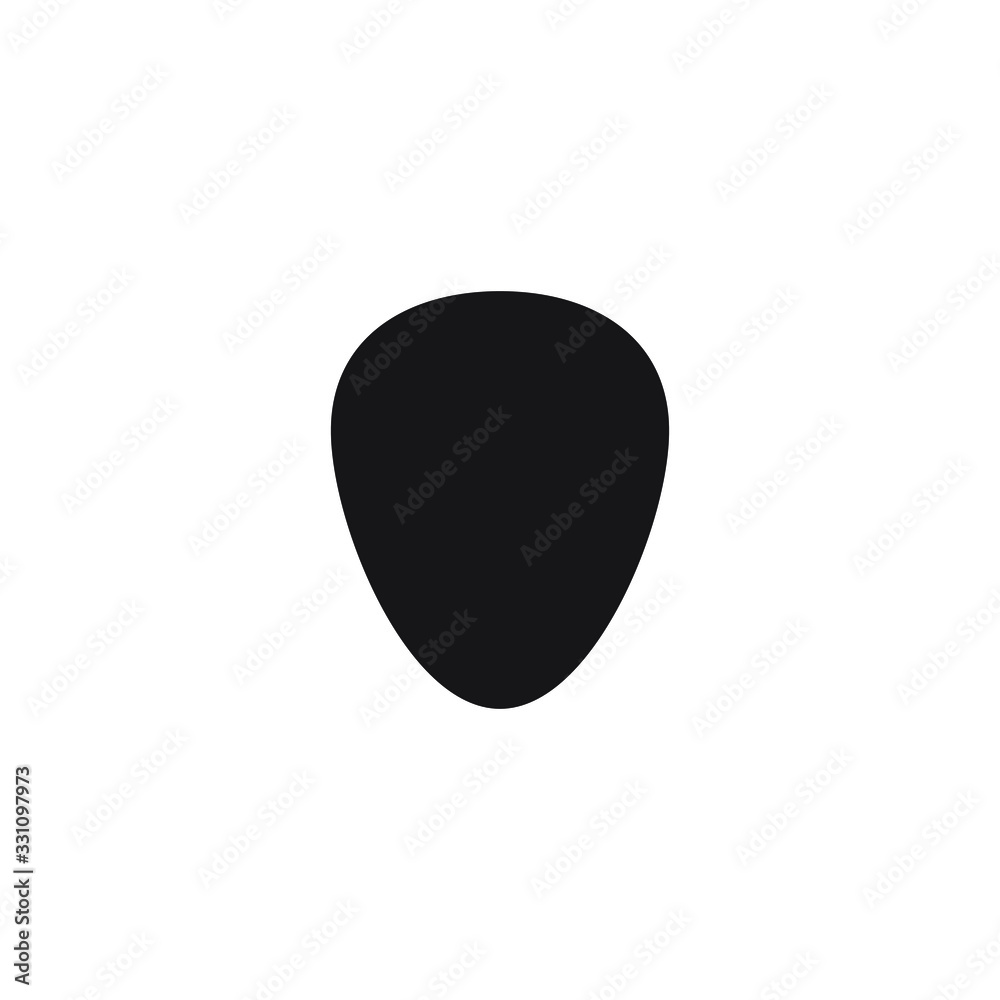 Guitar pick icon design isolated on white background. vector illustration Guitar pick icon design isolated on white background. vector illustration