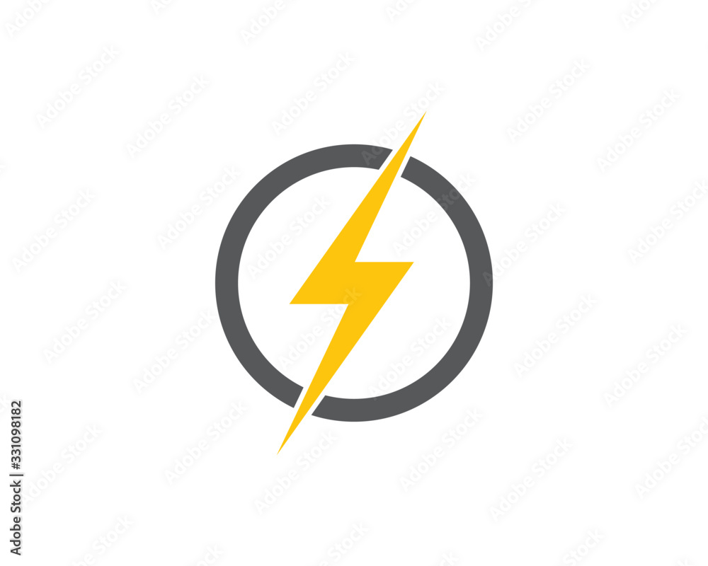 flash power of energy and electric illustration - obrazy, fototapety, plakaty 