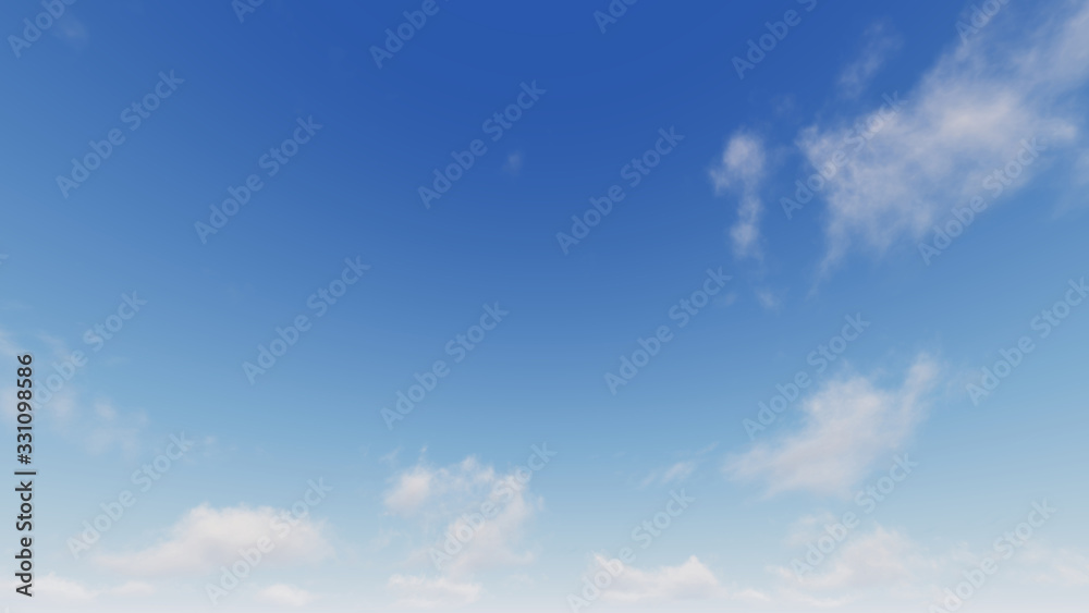 Fototapeta premium Cloudy blue sky abstract background, blue sky background with tiny clouds