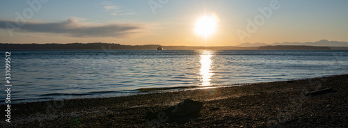 sunset over the sea