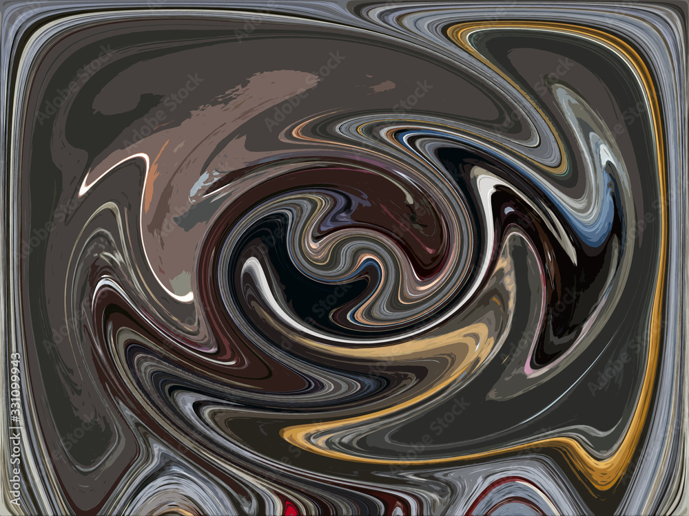 Twisted mixing colors abstract background