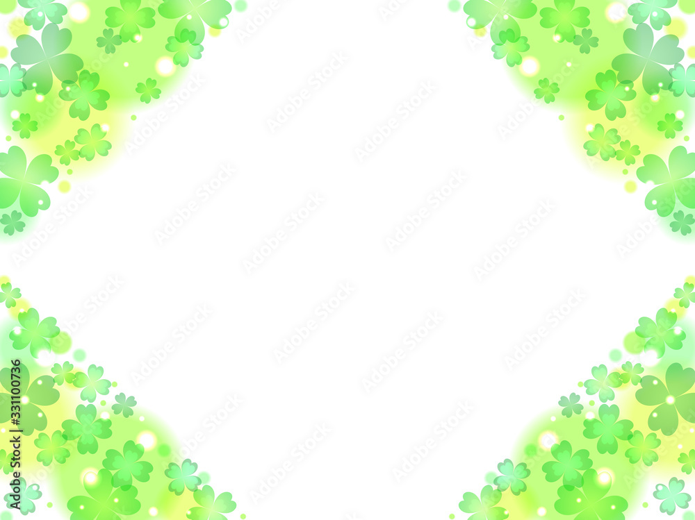 クローバーのイラスト背景
