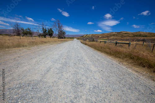 gravel road in the South Island 