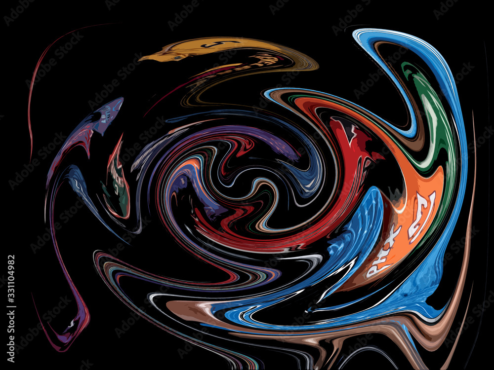 Twirling paint abstract background Twirling paint abstract background