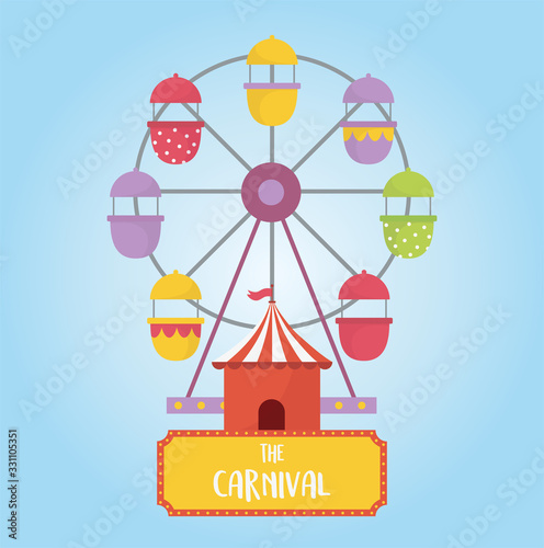 fun fair carnival ferris wheel booth recreation entertainment