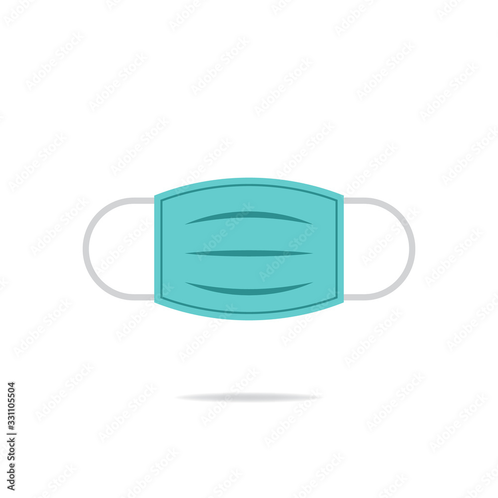 Medical mask icon design isolated on white background. Vector illustration Medical mask icon design isolated on white background. Vector illustration