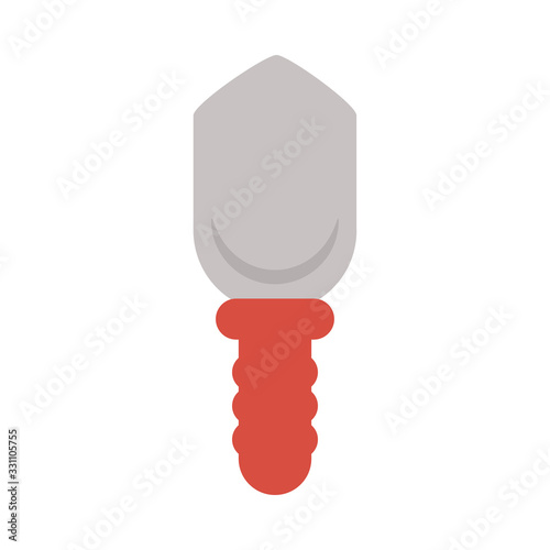 gardening shovel on white background