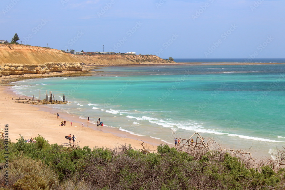 beach in port willunga, south australia