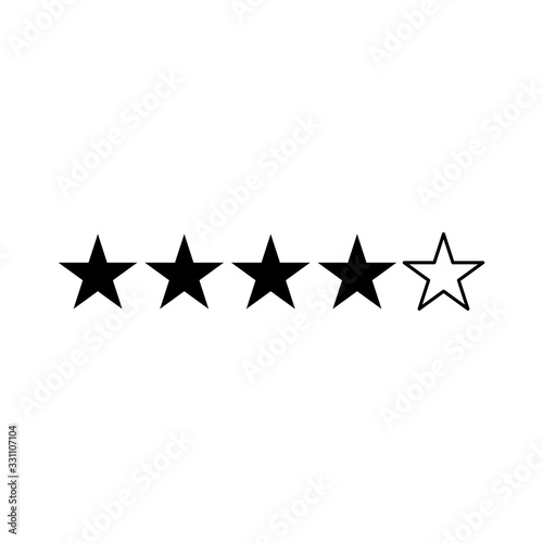Five star, rating icon