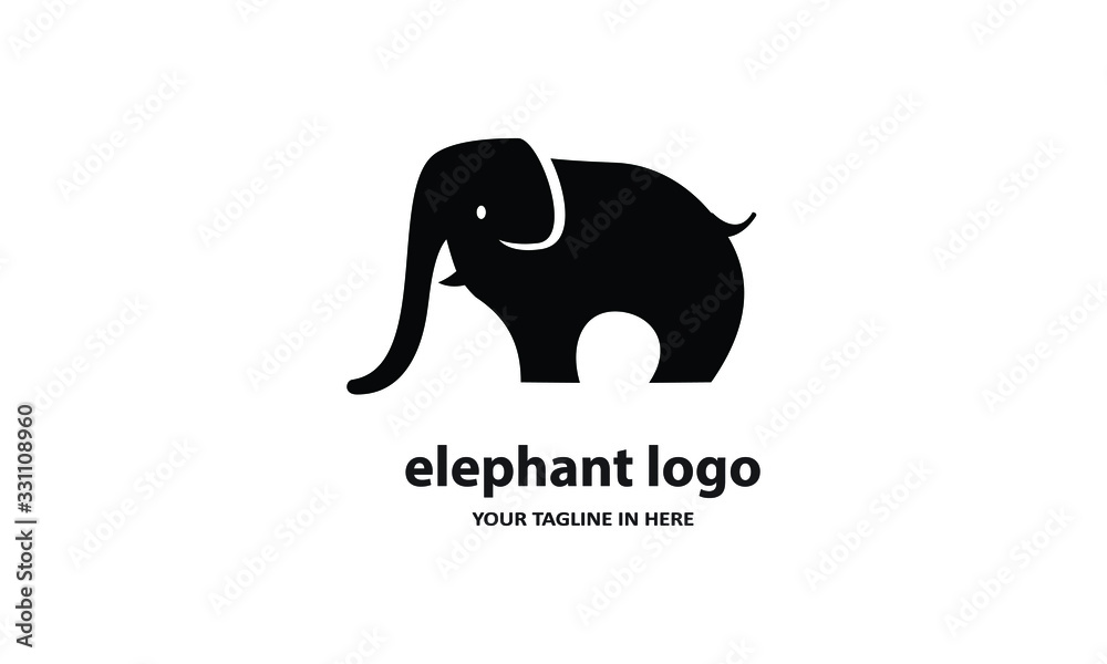 The concept of modern Simple elephant logo design is easy to remember The concept of modern Simple elephant logo design is easy to remember