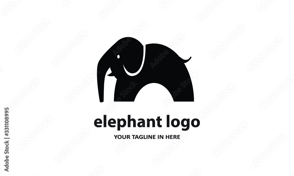 The concept of modern Simple elephant logo design is easy to remember The concept of modern Simple elephant logo design is easy to remember