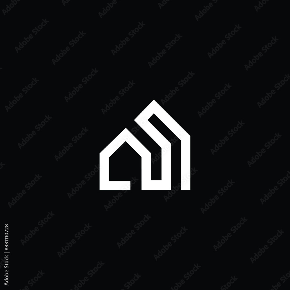 Logo design of M in vector for construction, home, real estate, building, property. Minimal awesome trendy professional logo design template on black background. Logo design of M in vector for construction, home, real estate, building, property. Minimal awesome trendy professional logo design template on black background.