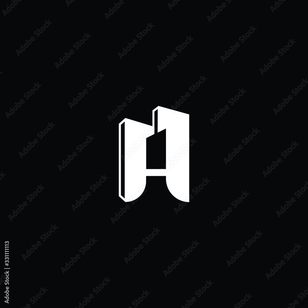 Logo design of H in vector for construction, home, real estate, building, property. Minimal awesome trendy professional logo design template on black background. Logo design of H in vector for construction, home, real estate, building, property. Minimal awesome trendy professional logo design template on black background.