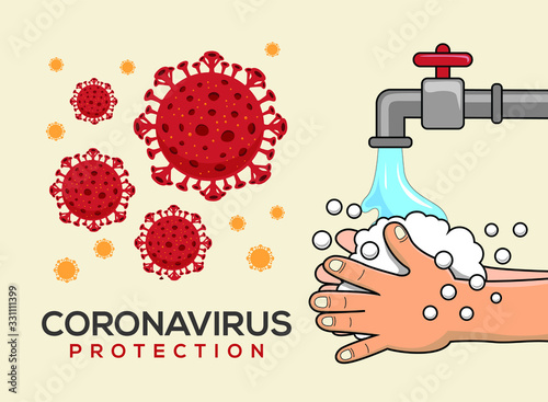 Protection Coronavirus Disease with Washing Hands