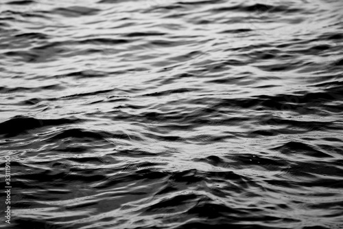 Details black and white sea waves