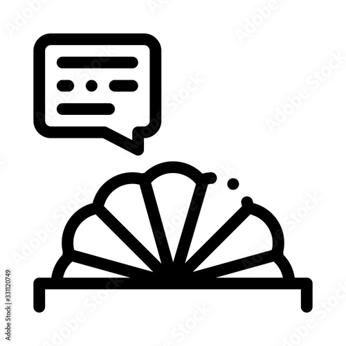 Prompter Icon Vector. Outline Prompter Sign. Isolated Contour Symbol Illustration